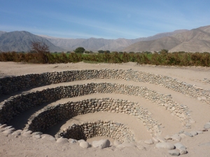 Aqueduct in the Nazca Desert